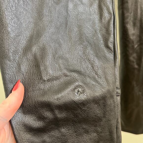 Spanx $148 Black Leather-Like Ankle Skinny Pant Leggings - Picture 14 of 14